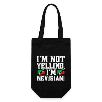Flag of Saint Kitts and Nevis - Gift Bag for Bottles - black - Front