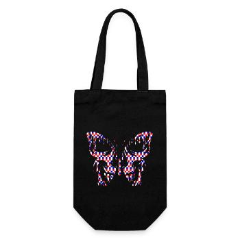 Tattoo Butterfly Nature Butterflies Cute Summer Cocoon - Gift Bag for Bottles - black - Front