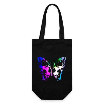 Tattoo Butterfly Nature Butterflies Cute Summer Cocoon - Gift Bag for Bottles - black - Front