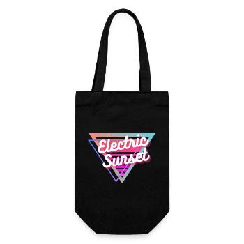 Electric Sunset - Gift Bag for Bottles - black - Front