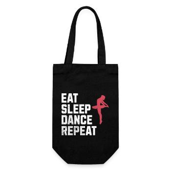 Eat, Sleep, Dance, Repeat: The Life of a Dancer - Gift Bag for Bottles - black - Front