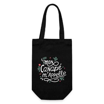 Mon canapé m'appelle - Sac à bouteille - noir - Devant