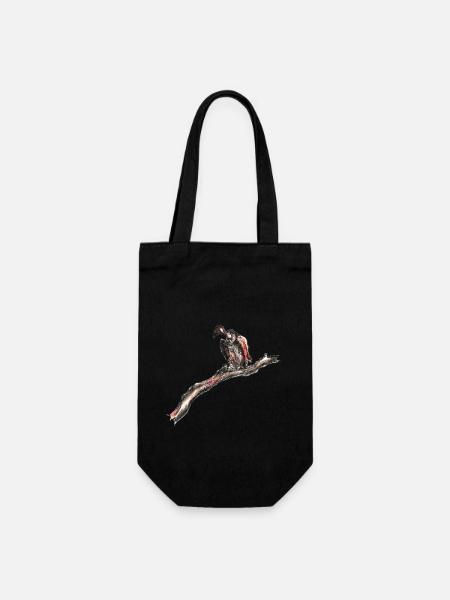 vulture - Gift Bag for Bottles - black