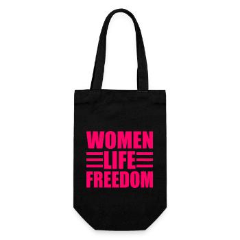 Women life freedom - Sac à bouteille - noir - Devant