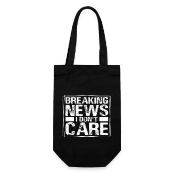 Dernières nouvelles Je m’en fous - Sac à bouteille - noir - Devant