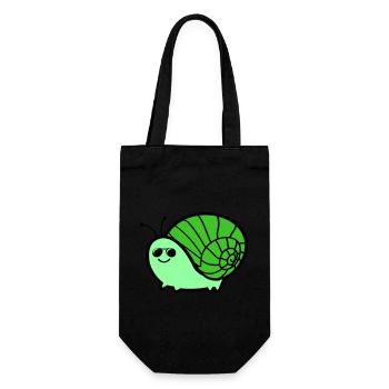 Escargot Cool - Sac à bouteille - noir - Devant