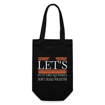 Anti War Peace Movement Flower Power - Gift Bag for Bottles - black - Front