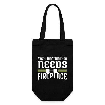awesome funny forest work cutter - Gift Bag for Bottles - black - Front