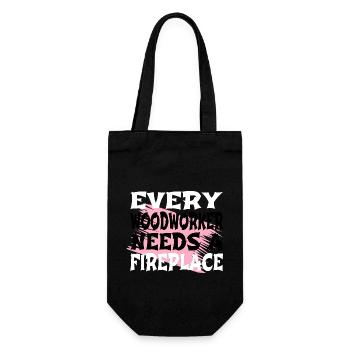 funny quote peace present family gift idea - Gift Bag for Bottles - black - Front