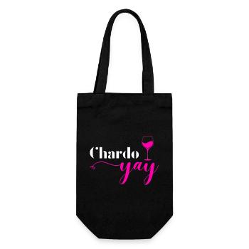 Vin Blanc Chardonnay Chardo Yay Party JGA - Sac à bouteille - noir - Devant