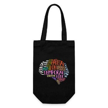 Neurology, Nurse, Brain, Neurologist - Gift Bag for Bottles - black - Front