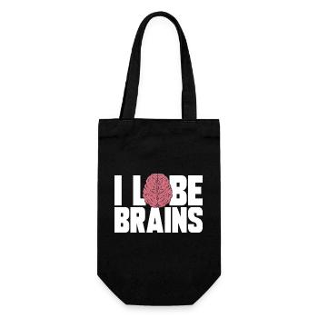 Neurology, Nurse, Brain, Neurologist - Gift Bag for Bottles - black - Front