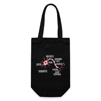Neurology, Nurse, Brain, Neurologist - Gift Bag for Bottles - black - Front