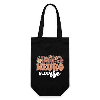 Neurology, Nurse, Brain, Neurologist - Gift Bag for Bottles - black - Front