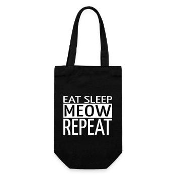 Bday Pet Citation Dictons Chat Collage Tshirts - Sac à bouteille - noir - Devant
