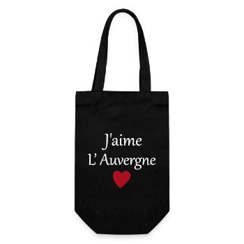 J'aime l'auvergne - Sac à bouteille - noir - Devant