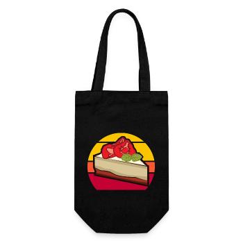 Strawberry Cake - Gift Bag for Bottles - black - Front