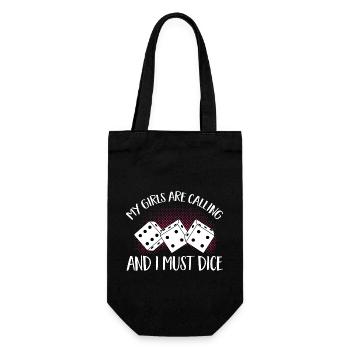 Bunco Dice Game - Gift Bag for Bottles - black - Front