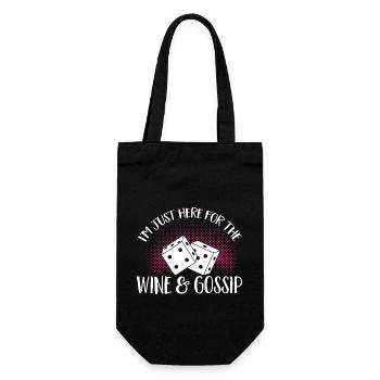 Bunco Dice Game - Gift Bag for Bottles - black - Front