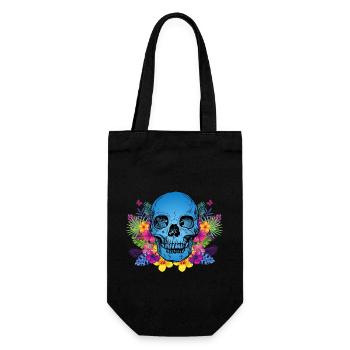 Flower Head - Geschenkbeutel für Flaschen - Schwarz - Vorne