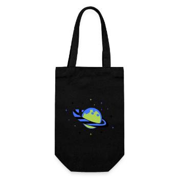 Planet 02 - Gift Bag for Bottles - black - Front