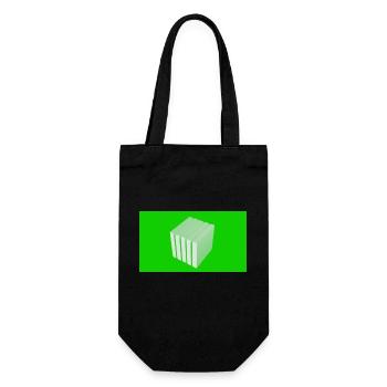 Cube - Gift Bag for Bottles - black - Front