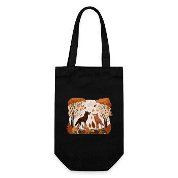 Deux loups (Collection d’automne #5) - Sac à bouteille - noir - Devant