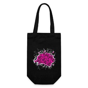 Dinosaur Fan Fun Awesome Bodybuilder - Gift Bag for Bottles - black - Front