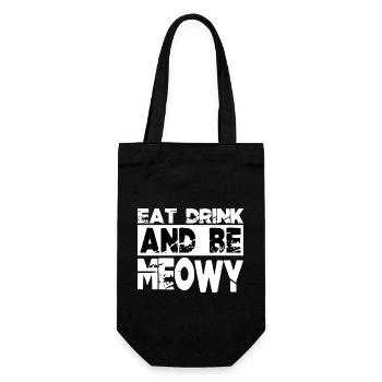 santa quote couples beard beach geek - Geschenkbeutel für Flaschen - Schwarz - Vorne