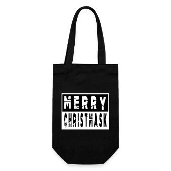 Animal Santa Humor Jokes Bodybuilder - Gift Bag for Bottles - black - Front
