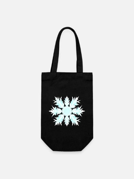 Schneeflöckchen Weißröckchen Weihnachten - Geschenkbeutel für Flaschen - Schwarz
