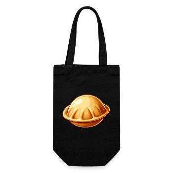 I Love Pelmeni Saying in Russian Funny - Gift Bag for Bottles - black - Front
