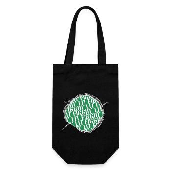 cute funny sayings gift christmas present - Gift Bag for Bottles - black - Front