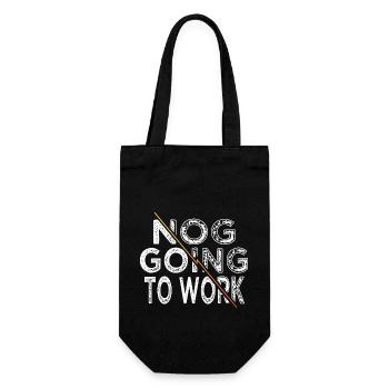 beards christmas present happy awkward funny - Gift Bag for Bottles - black - Front