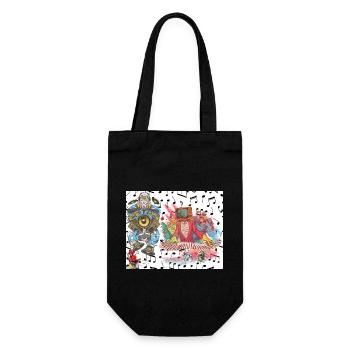 2 Original - Geschenkbeutel für Flaschen - Schwarz - Vorne