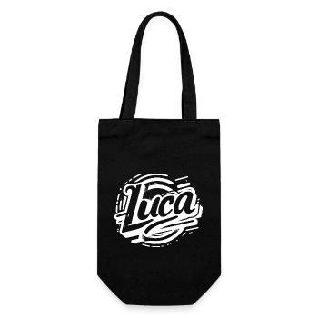 Luca Name Graffiti - Gift Bag for Bottles - black - Front