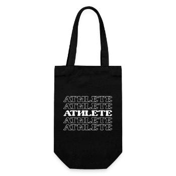 Athlete Competitor Player Sportsman Sportswoman - Gift Bag for Bottles - black - Front