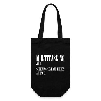 Sarcastique Multitâche Définition Personne maladroite - Sac à bouteille - noir - Devant