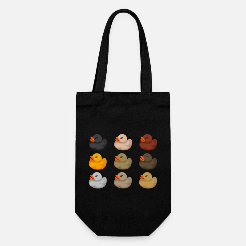 Ethnic Ducks - Gift Bag for Bottles - black