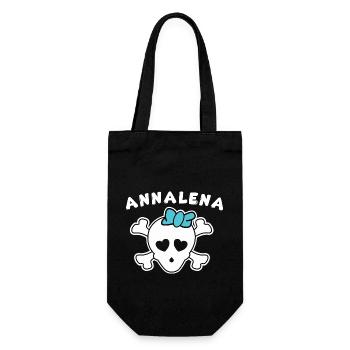 Pirate Annalena Design for Girls and Women - Gift Bag for Bottles - black - Front
