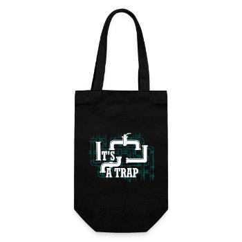 It's A Plumber Pipefitter Wrench - Gift Bag for Bottles - black - Front