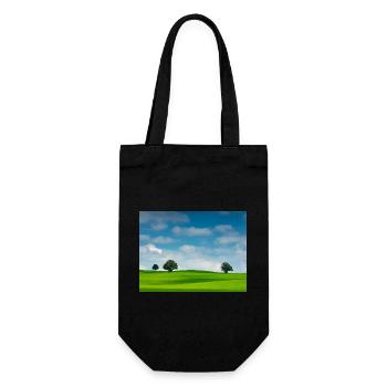 Calming landscape - Gift Bag for Bottles - black - Front