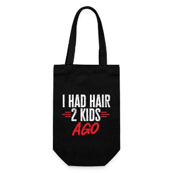Bald Head Baldness Beard Bald Head - Gift Bag for Bottles - black - Front
