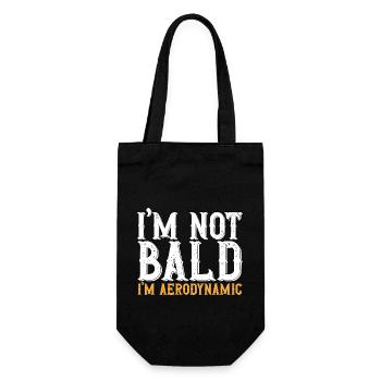 Bald Head Baldness Beard Bald Head - Gift Bag for Bottles - black - Front