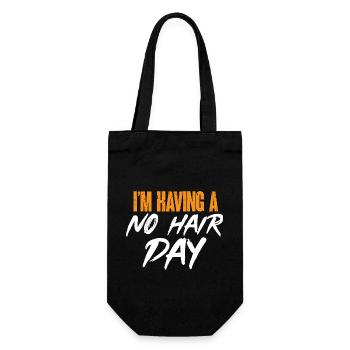 Tête chauve Calvitie Barbe Tête chauve - Sac à bouteille - noir - Devant