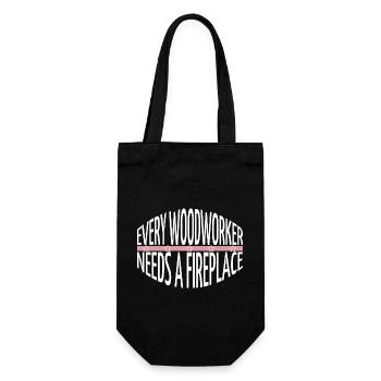 Jokes Woodcutter Aaron Carpenter Tshirts - Gift Bag for Bottles - black - Front