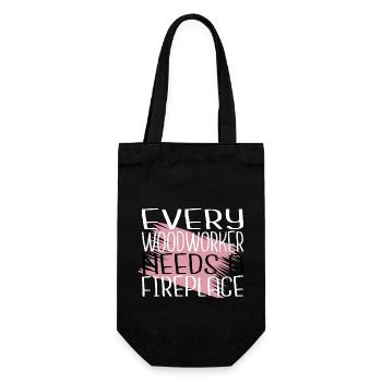 Carpenter Work Tshirts Woodworker Gift Cool - Gift Bag for Bottles - black - Front