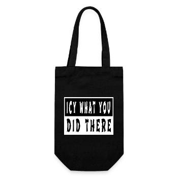 present awkward fun beard gang dinosaurs - Gift Bag for Bottles - black - Front