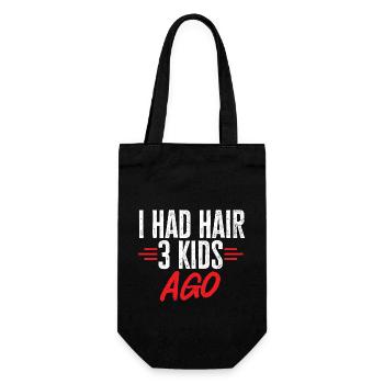 Tête chauve Calvitie Barbe Tête chauve - Sac à bouteille - noir - Devant