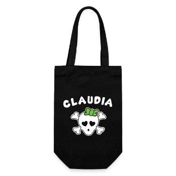 Pirate Claudia Design for Girls and Women - Gift Bag for Bottles - black - Front